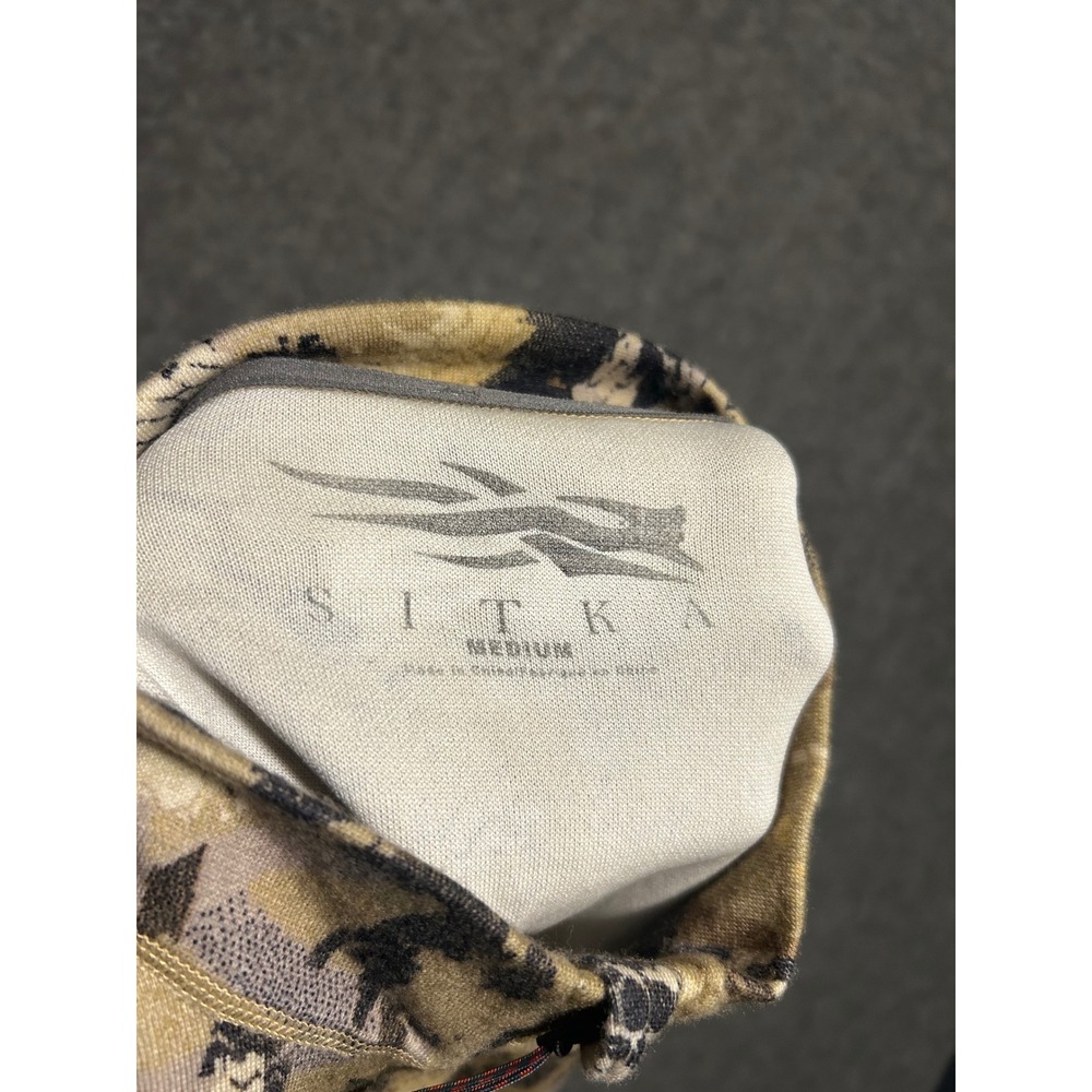 Sitka heavyweight 1/2 zip pullover merino baselayer medium camouflage - Picture 4 of 8